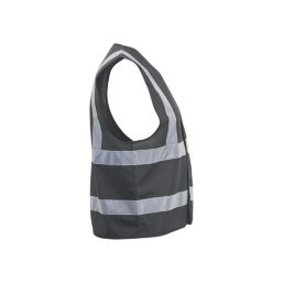 Site Mantia Hi-Vis Waistcoat Black Large / X Large 48" Chest