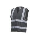 Site Mantia Hi-Vis Waistcoat Black Large / X Large 48" Chest