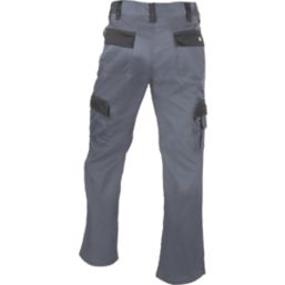 Dickies Everyday Trousers Grey / Black 40" W 32" L