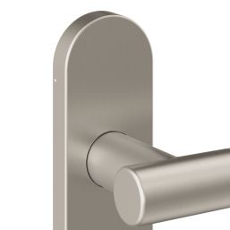 Cooke & Lewis Damgan WC Lever on Backplate Door Handles Pair Satin Nickel