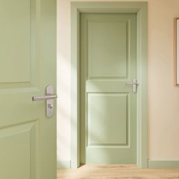 Cooke & Lewis Damgan WC Lever on Backplate Door Handles Pair Satin Nickel