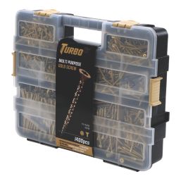 Turbo TX  TX Double-Countersunk Multipurpose Screw Trade Case 1400 Pack