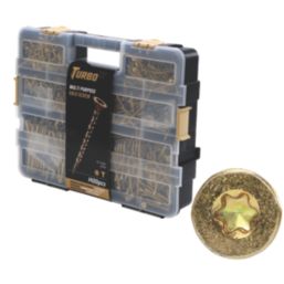 Turbo TX  TX Double-Countersunk Multipurpose Screw Trade Case 1400 Pack
