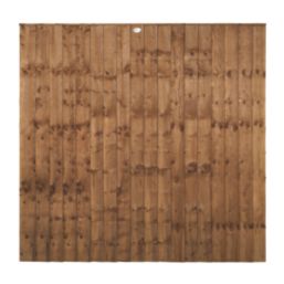 Forest Vertical Board Closeboard  Fence Panels Dark Brown 6' x 5' 6" Pack of 5