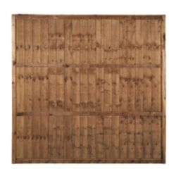 Forest Vertical Board Closeboard  Fence Panels Dark Brown 6' x 5' 6" Pack of 5