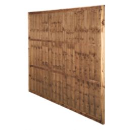 Forest Vertical Board Closeboard  Fence Panels Dark Brown 6' x 5' 6" Pack of 5