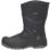 Site Hydroguard Size 10  Black Water-Resistant Steel Toe Cap Safety Rigger Boots