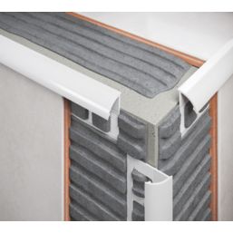 Diall 6mm Round PVC Tile Trim White 2.5m