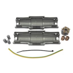 Raytech King Joint L10 ARM 2-Entry 5-Pole IPX8 Gel-Filled Joint for FLEX & SWA Cables Grey