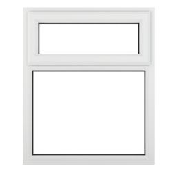 Crystal  Top Opening Clear Triple-Glazed Casement White uPVC Window 1040mm x 1190mm