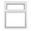 Crystal  Top Opening Clear Triple-Glazed Casement White uPVC Window 1040mm x 1190mm
