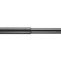 Croydex Round Telescopic Shower Rod Aluminium Black 2298mm