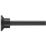 Croydex Round Telescopic Shower Rod Aluminium Black 2298mm