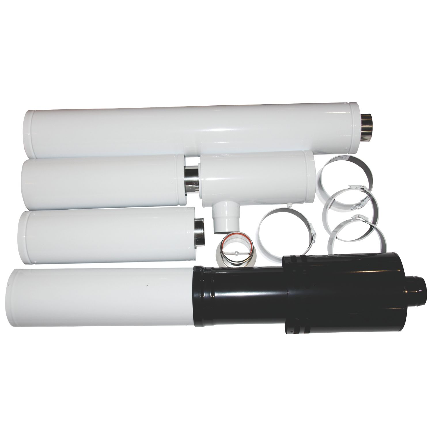 Grant Internal High Level Vertical Flue Over 26kW 3m White (678KP)