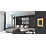 British General Evolve 2-Gang 2-Way LED Double Master Touch Trailing Edge Dimmer Switch  Satin Brass with Black Inserts