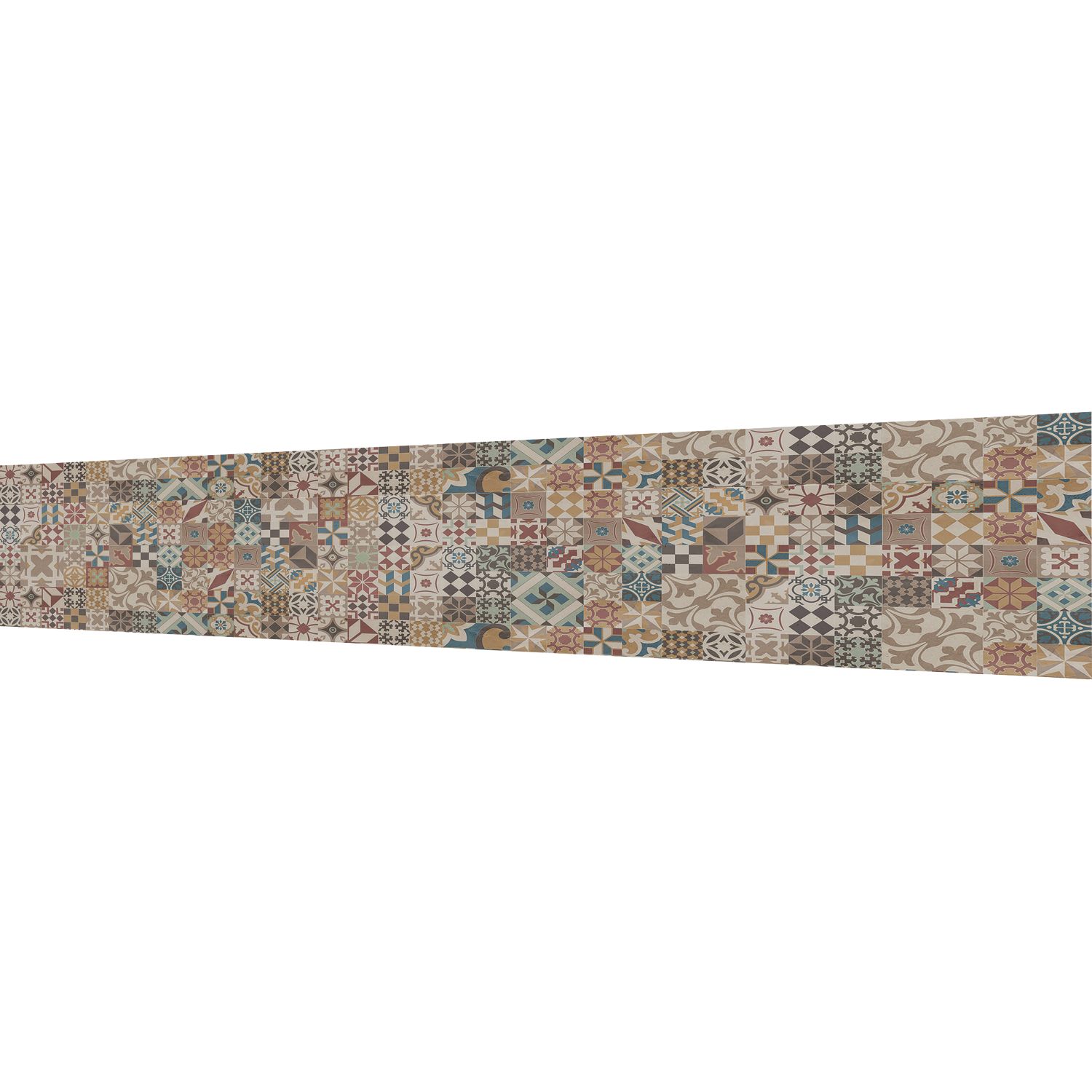 Splashwall Brown/Blue/Yellow/Red Alloy Splashback 2440mm x 600mm x 4mm (678RJ)