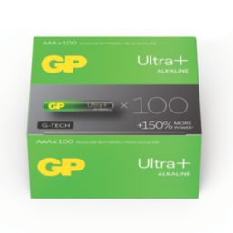 GP Batteries Ultra Plus AAA 1.5V Alkaline Batteries 100 Pack
