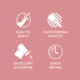 LickPro  2.5Ltr Pink 12 Vinyl Matt Emulsion  Paint