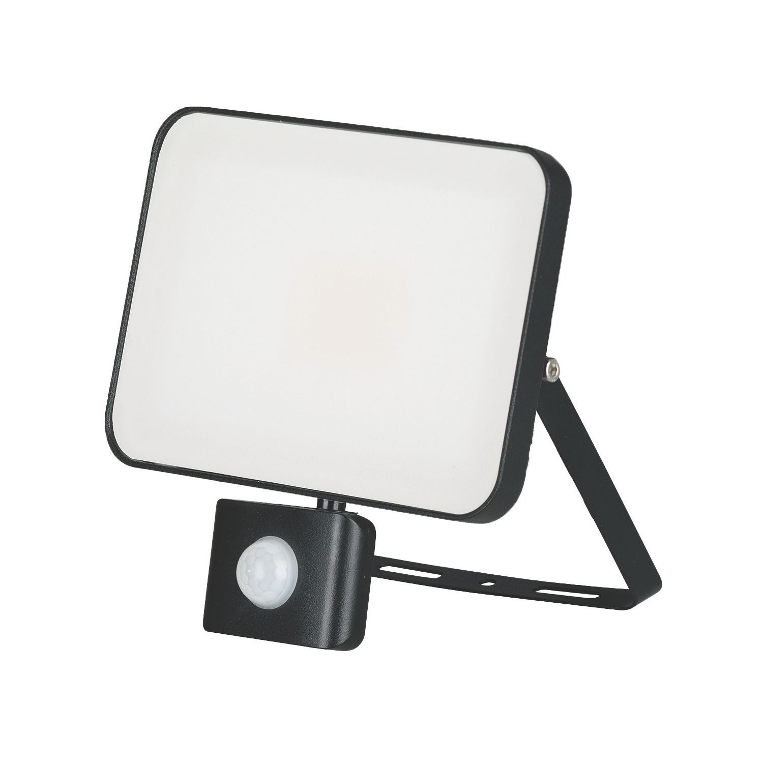 Brackenheath iSpot Frameless II Indoor & Outdoor LED Floodlight With PIR Sensor Black 20W 2200lm (678TW)