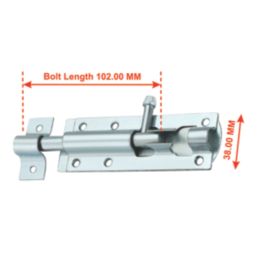 Smith & Locke Tower Gate Bolt Silver 102mm