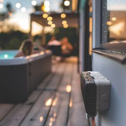 British General  IP66 13A 2-Gang SP Weatherproof Outdoor Switched Socket