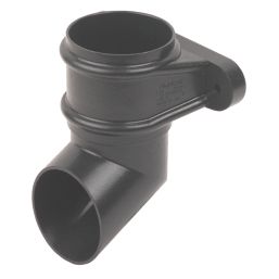 FloPlast Cast Iron Effect Round Shoe Black 68mm