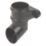FloPlast Cast Iron Effect Round Shoe Black 68mm