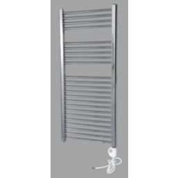 Flomasta  Flat Thermostatic Towel Radiator 1100mm x 500mm Chrome 853BTU