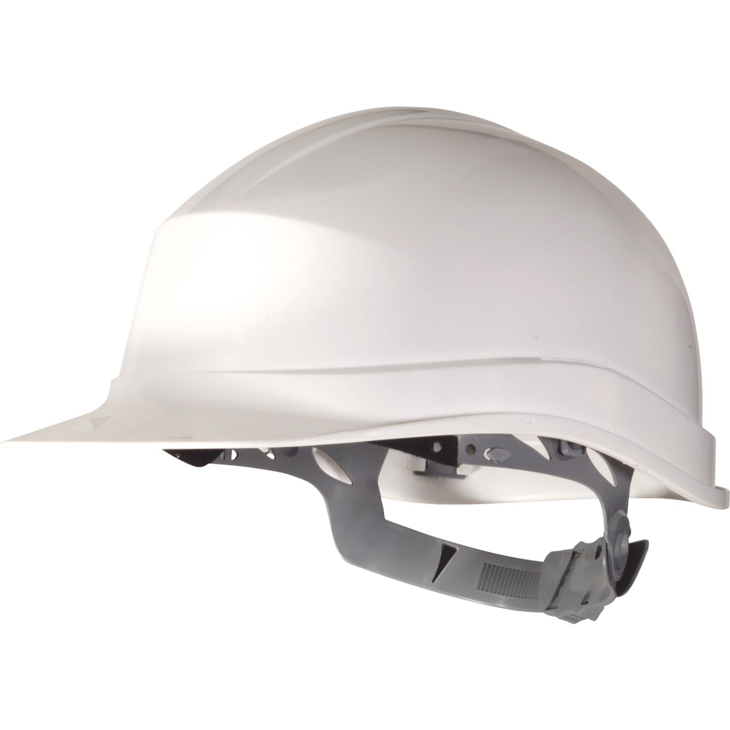 Delta Plus Zircon I Essential Slip Ratchet Safety Helmet White (6793R)