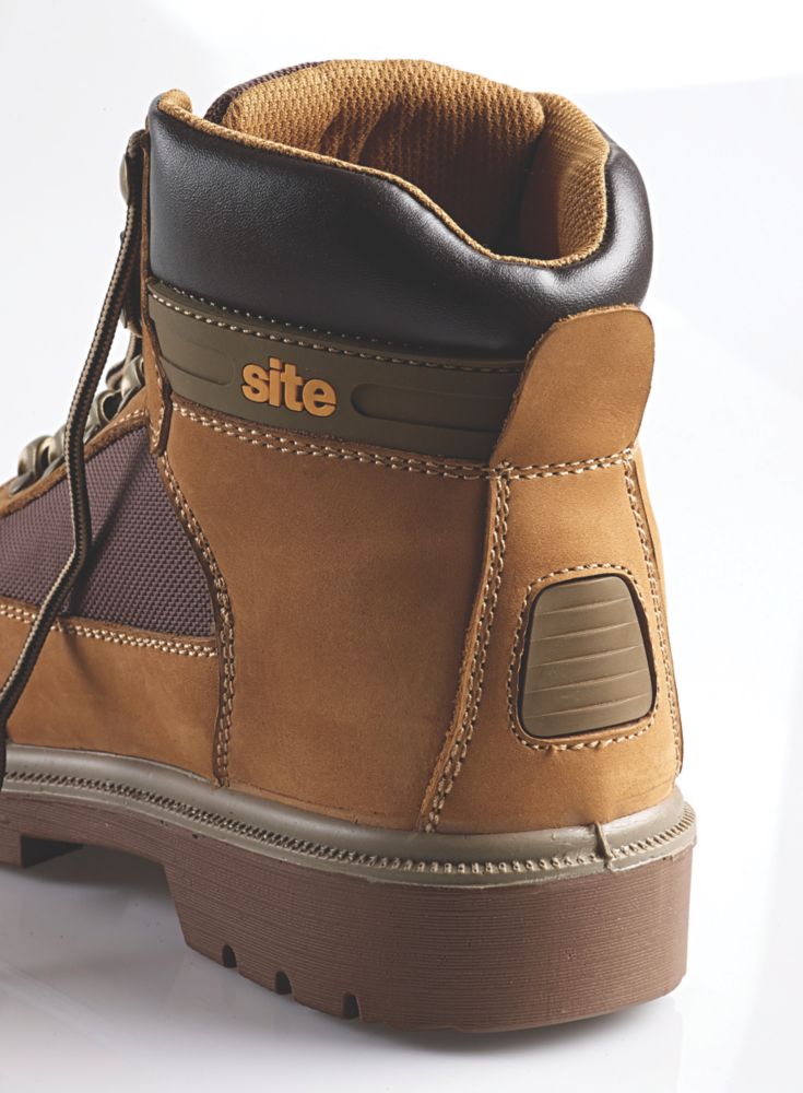 Site Quartz Size 9 Honey Steel Toe Cap Safety Boots