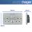 Hager Sollysta WRSS82BSW-USBAC 13A 2-Gang 2P+E Switched Socket + 3.1A 15.5W 2-Outlet Type A & C USB Charger Brushed Steel with White Inserts