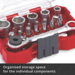 Einhell  1/4" Drive Ratchet Set 21 Pieces