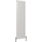 Reina Harley Double 1800mm x 490mm 4854BTU White Vertical Designer Radiator
