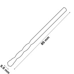 Erbauer  Straight Shank Multi-Material Drill Bit 5.5mm x 85mm