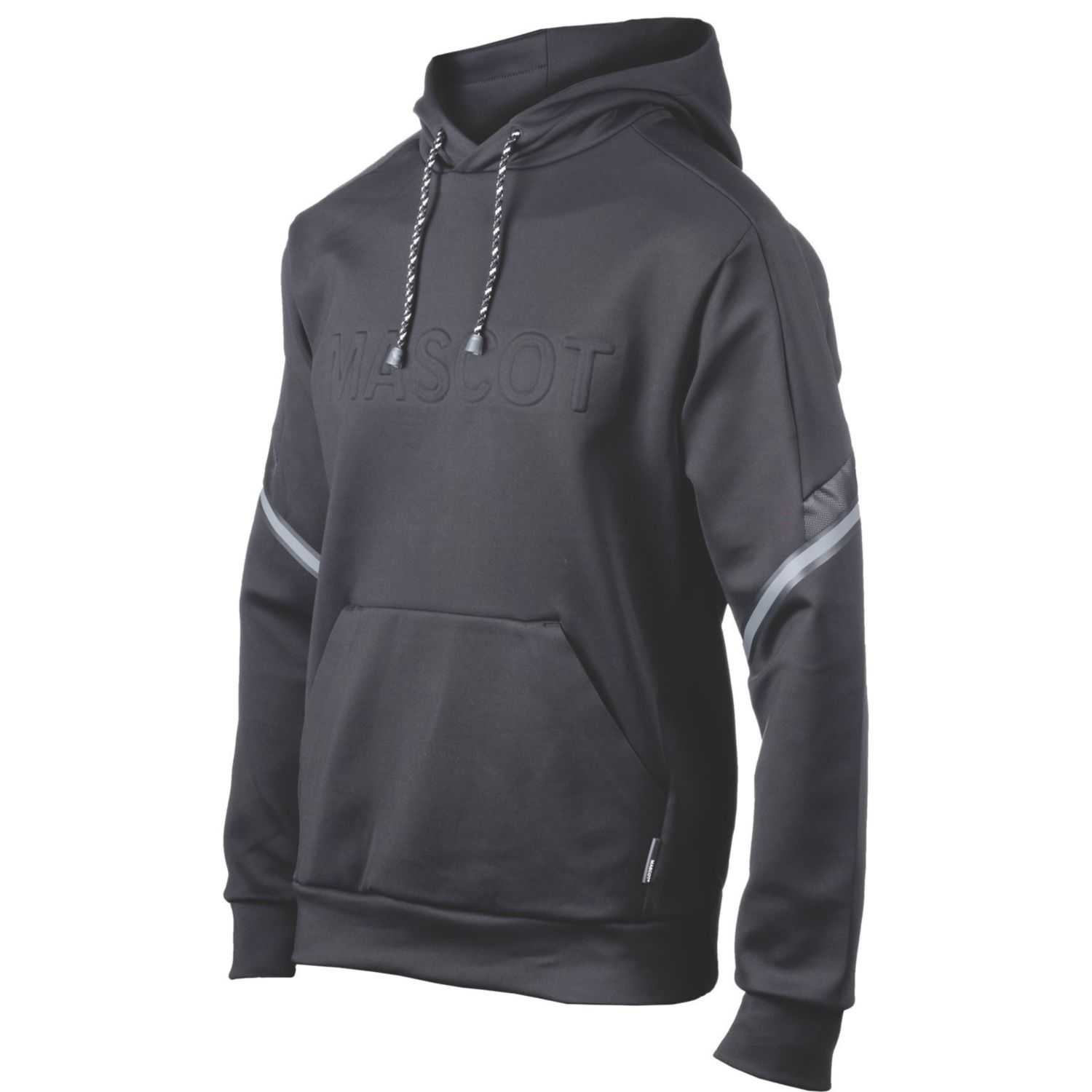 Mascot Customized Zip Thru Fleece Hoodie Black Medium 39.5" Chest (679KC)