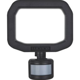 Luceco Castra Outdoor LED Floodlight With PIR Sensor Black 10W 1200lm