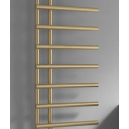 Reina 998mm x 500mm 1078BTU Brass Flat Designer Towel Radiator