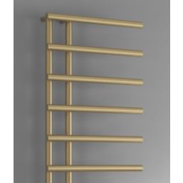Reina 998mm x 500mm 1078BTU Brass Flat Designer Towel Radiator