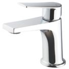 Swirl Ciao Chrome 127mm  Lever  Basin Mixer Tap  With Clicker Waste