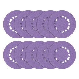 Trend  AB/150/240A 240 Grit 8-Hole Punched Multi-Material Sanding Discs 150mm 10 Pack