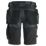 Snickers 6141 Stretch Work Shorts Grey / Black 36" W