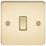 Knightsbridge  10AX 1-Gang 2-Way Light Switch  Polished Brass