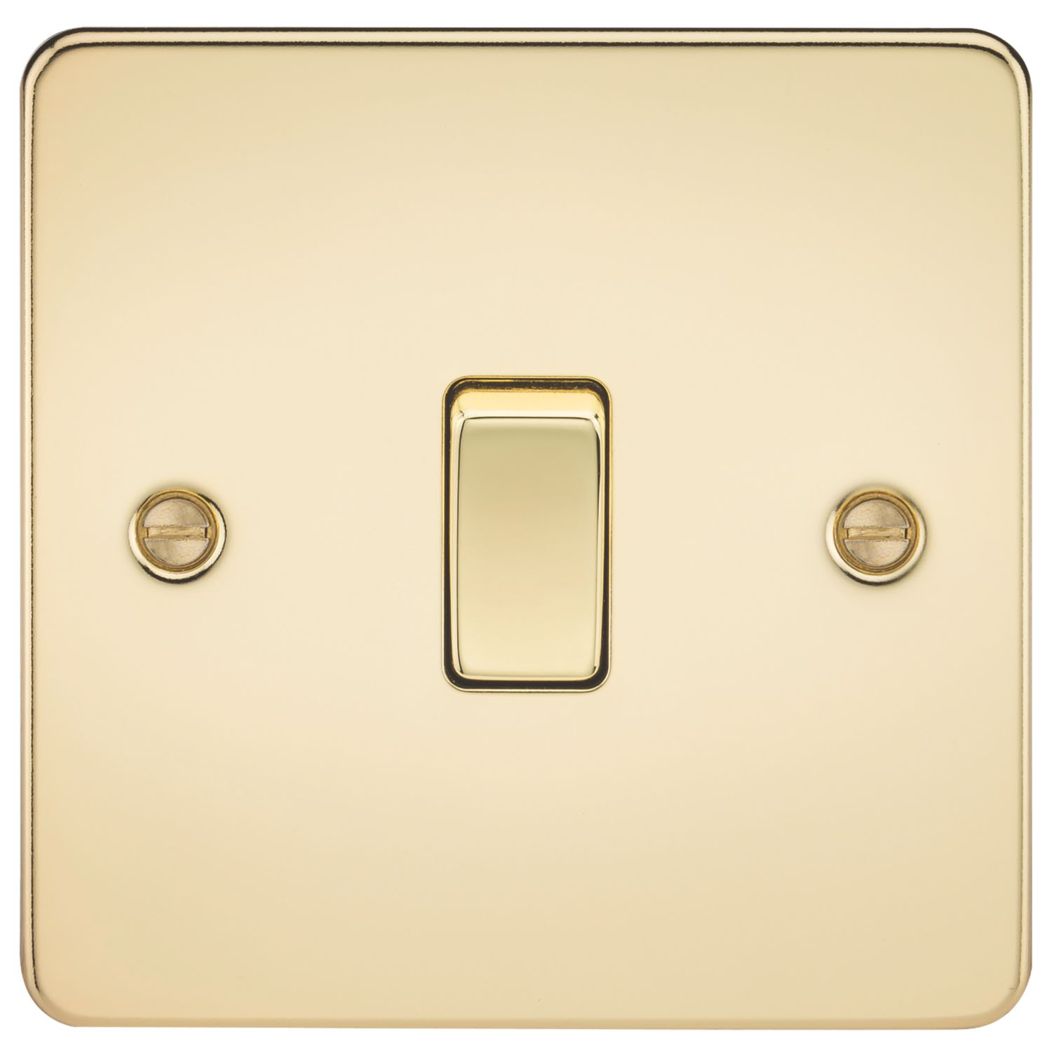 Knightsbridge 10AX 1-Gang 2-Way Light Switch Polished Brass (679TX)