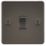 Knightsbridge  10AX 1-Gang Intermediate Switch Gunmetal
