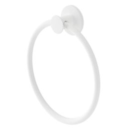 Swirl Caldew Bathroom Towel Ring White
