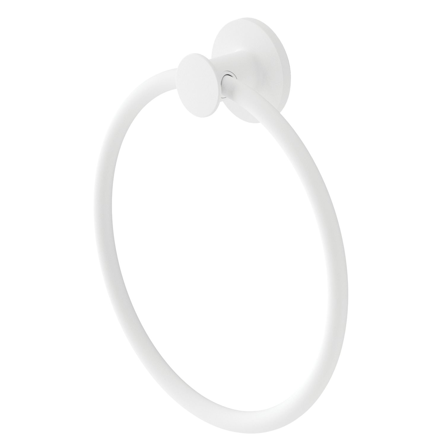Swirl Caldew Bathroom Towel Ring White (679YT)