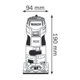 Bosch GKF600 600W 1/4"  Electric Palm Router 240V