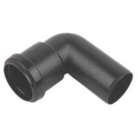 FloPlast Push-Fit 90° Conversion Bend Black 90° 40mm