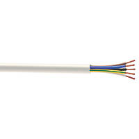 Time 3185Y White 5-Core 1mm² Flexible Cable 5m Coil