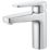 Refurb Swirl Caldew Silver 151mm Standard Round Head Mono Basin Mixer Tap  With Clicker Waste
